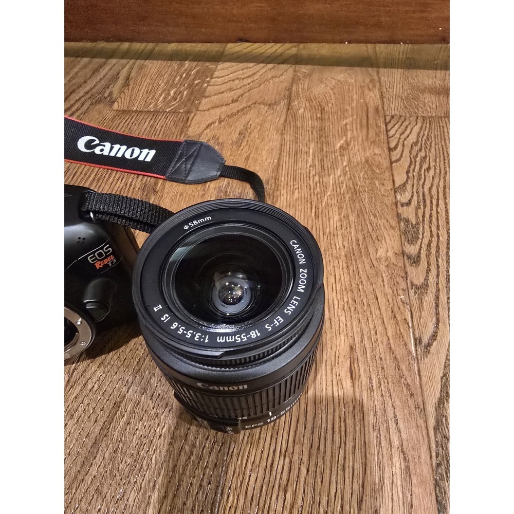 Canon EOS Rebel T3 DSLR Camera Kit w/ EF-S 18-55mm Lens, Battery, SD Card - Picture 10 of 11